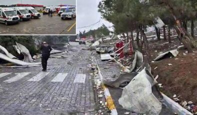 Fabrikadaki patlama sonrası olay yerinden ilk görüntüler