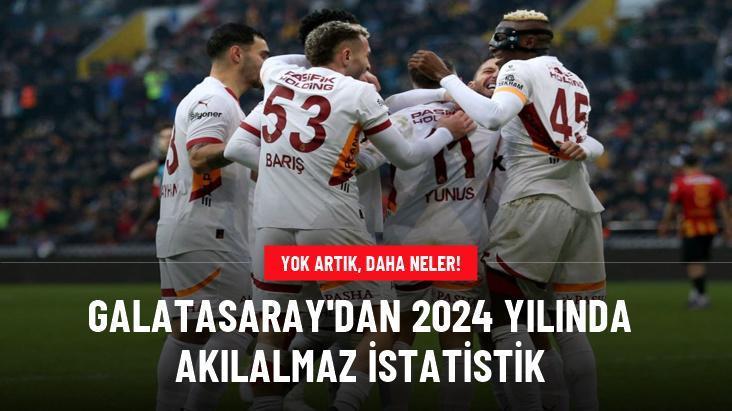 Galatasaray’dan 2024 yılında akılalmaz istatistik