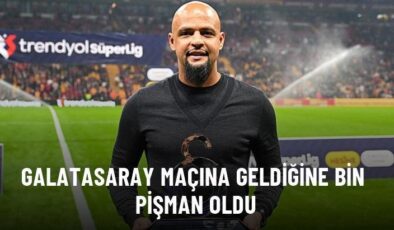 Galatasaray maçına geldiğine bin pişman oldu