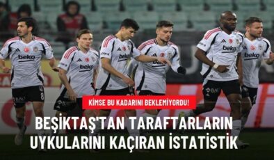 Beşiktaş’tan taraftarların uykularını kaçıran istatistik