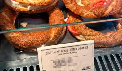 Sabiha Gökçen’de satılan simitin fiyatını görenler